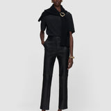 Coleman Long Leather Stretch Trousers