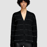 Fragmented Stripes Cardigan