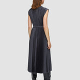 Volta Knit Weave Plissé Dress