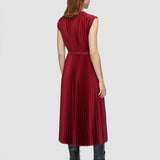 Volta Knit Weave Plissé Dress
