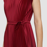Volta Knit Weave Plissé Dress