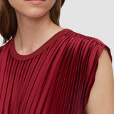 Volta Knit Weave Plissé Dress