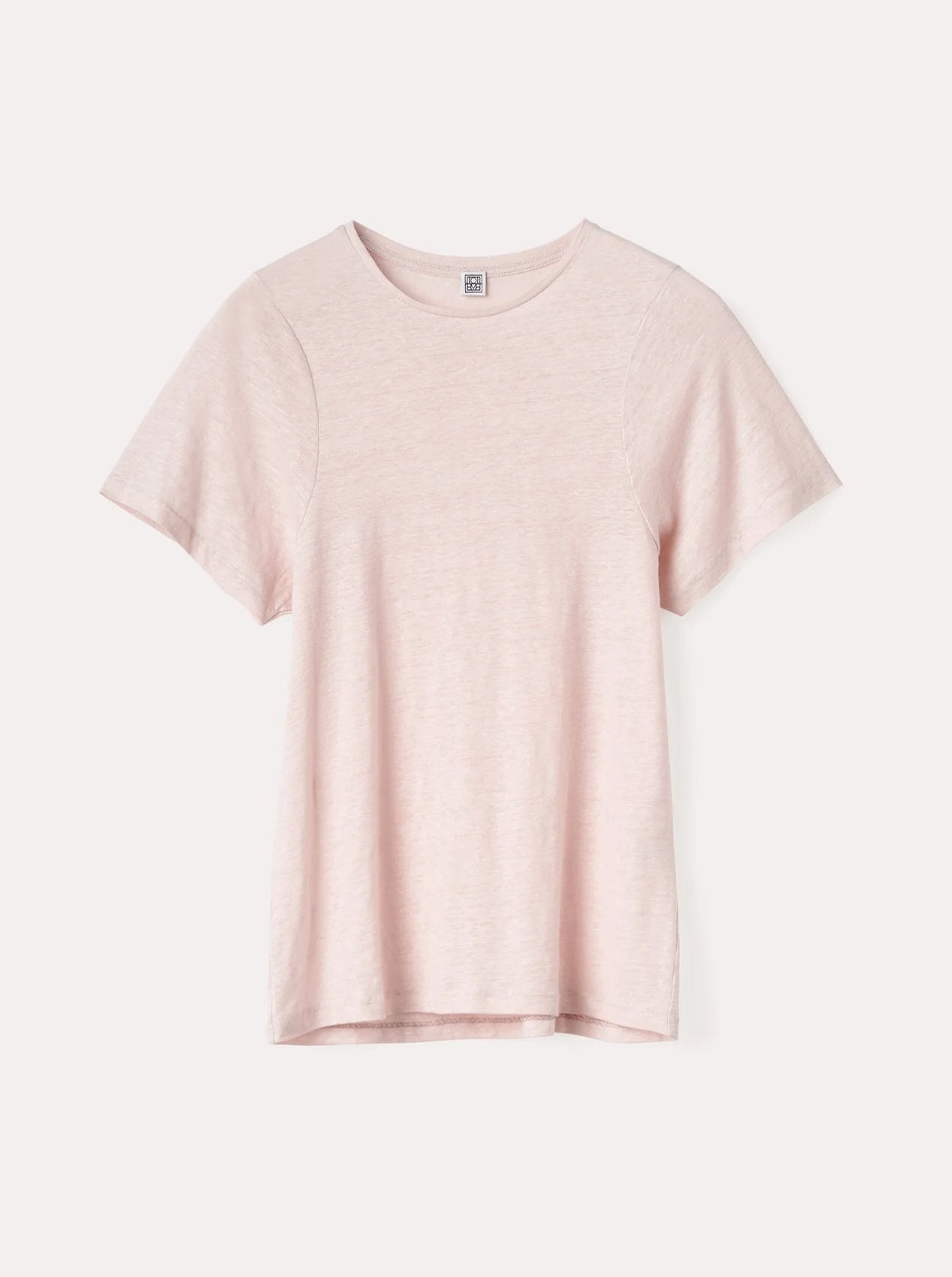 Curved Seam Tee Powder by Toteme - The Line