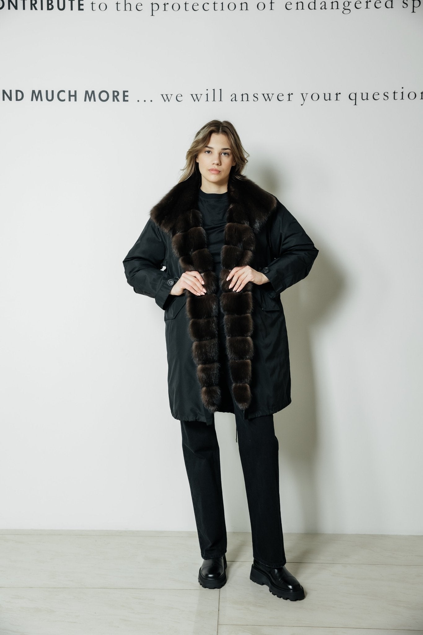 Down Jacket Sable by Yves Salomon - The Line