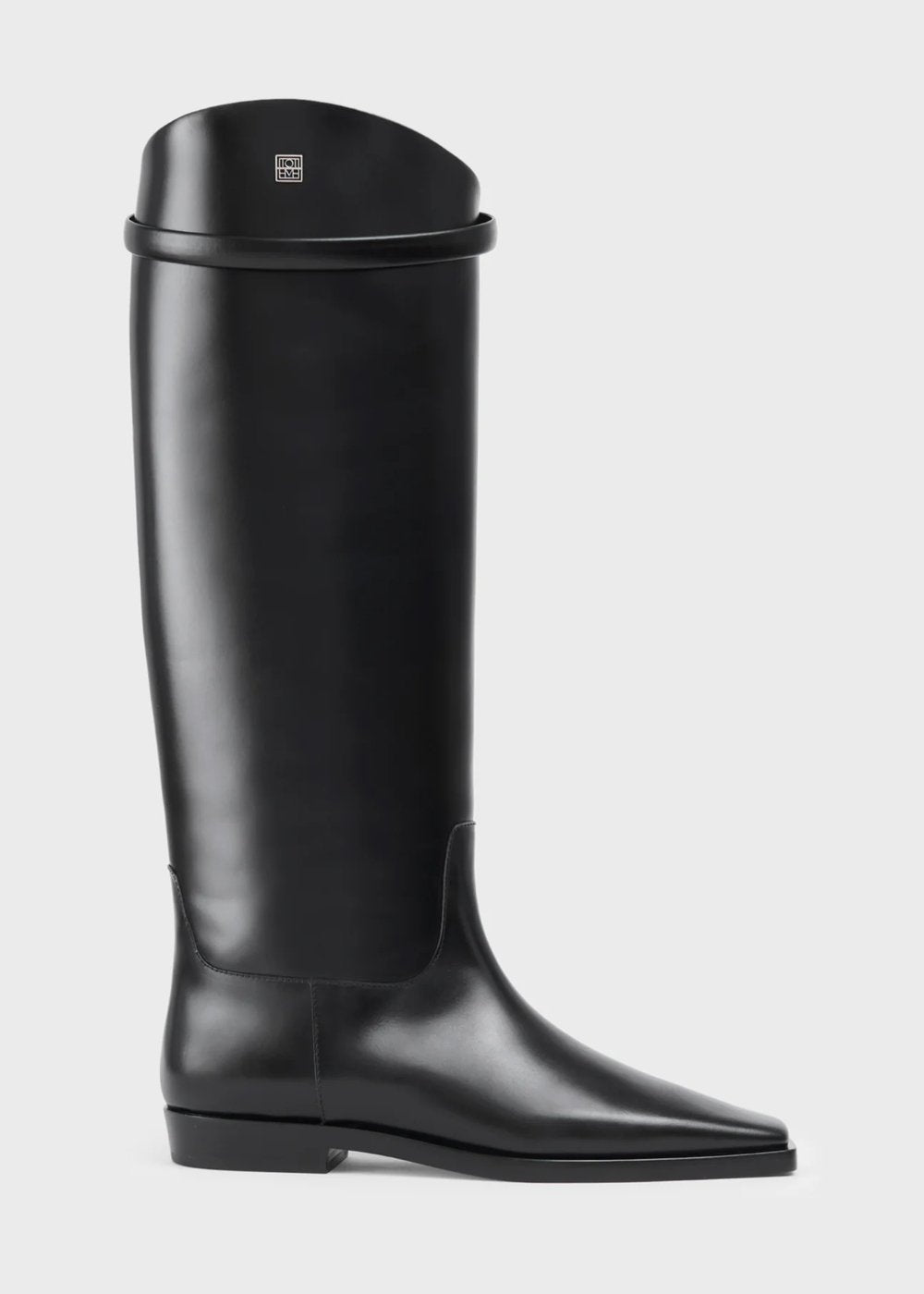 The Riding Boot black by Toteme - The Line