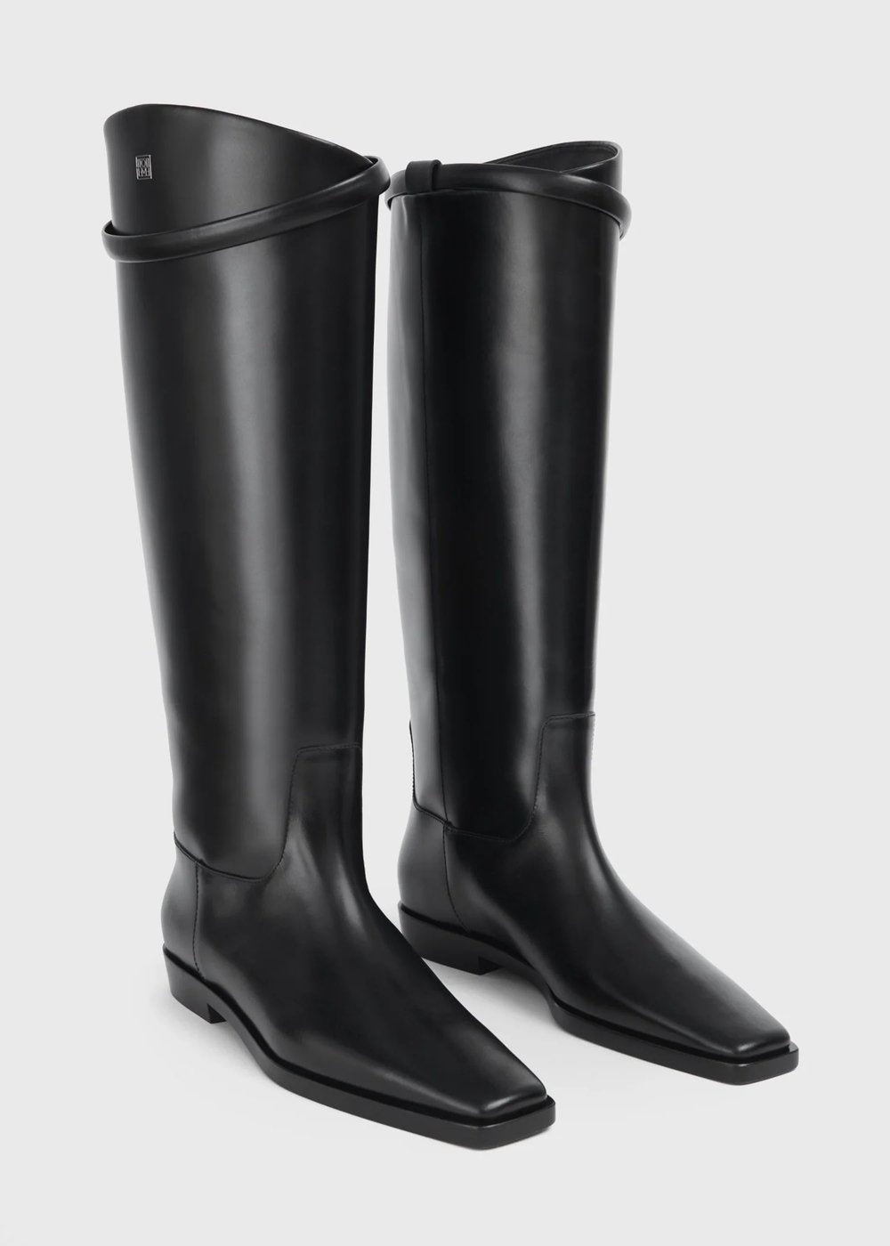 The Riding Boot black by Toteme - The Line