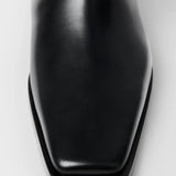 The Riding Boot black by Toteme - The Line